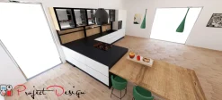 Cucina design con penisola Meg  Arredo3 a prezzo ribassato