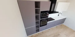 Cucina design grigio Arredo3 lineare Time scontata