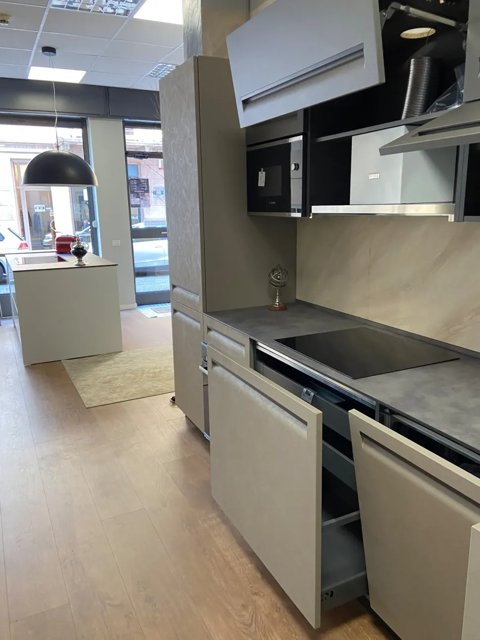 Cucina design lineare Cucina linkare Arredo3 a prezzo scontato