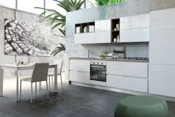 Cucina design lineare Malvina Artigianale a prezzo scontato