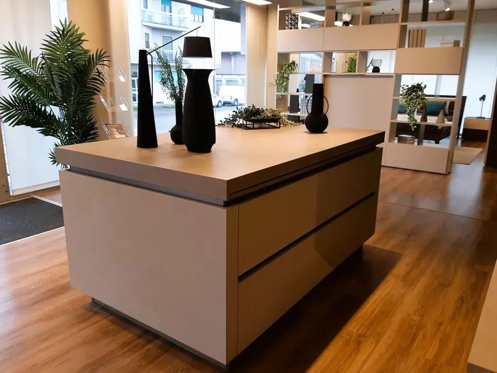 Cucina Ego line - era moderna altri colori Febal con isola scontata 50%