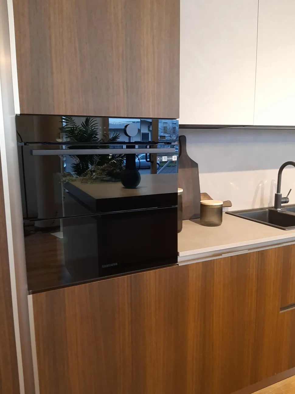 Cucina Ego line - era moderna altri colori Febal con isola scontata 50%