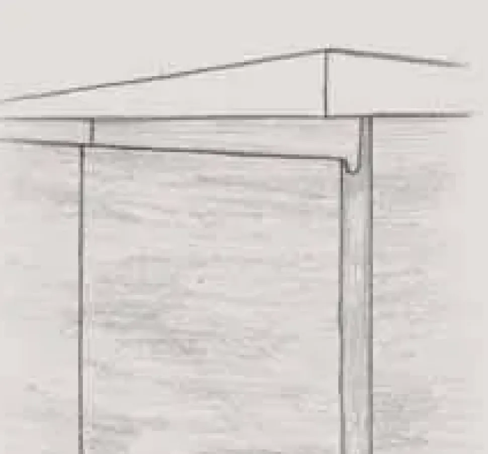 Cucina Essebi moderna lineare bianca in laminato materico Zenit 1