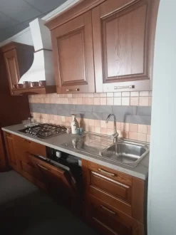 Cucina Evo cucine classica ad angolo noce in legno Telma