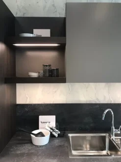 Cucina Feel moderna tortora Snaidero lineare scontata 30%