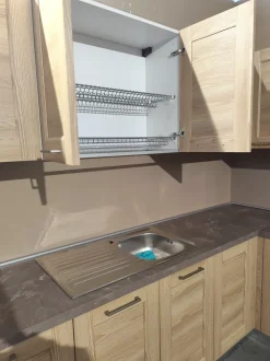 Cucina Fiorella caramello ad angolo Arrex con un ribasso imperdibile