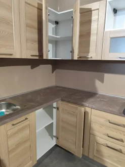 Cucina Fiorella caramello ad angolo Arrex con un ribasso imperdibile