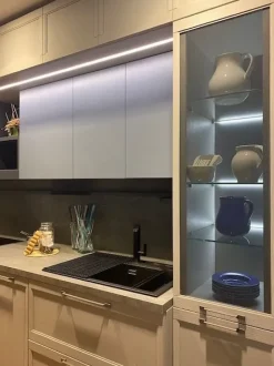 Cucina Flavour  design grigia Lube cucine lineare scontata 43%