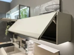 Cucina Formalia moderna grigio Scavolini ad angolo scontata 35%