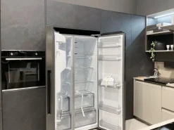 Cucina Formalia moderna grigio Scavolini ad angolo scontata 35%