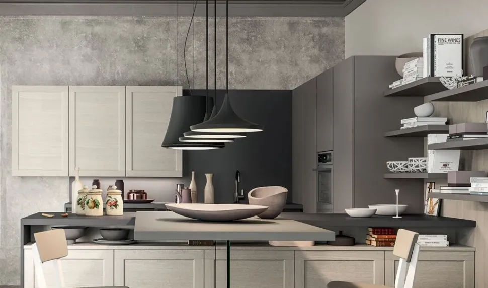 Cucina Frame con penisola Arredo3 con un ribasso imperdibile