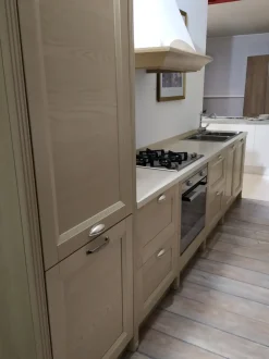 Cucina Gm cucine country lineare magnolia in legno Country