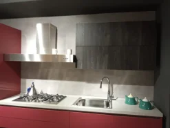 Cucina Gm cucine Ventidue pet rosso OFFERTA OUTLET sconto 50%