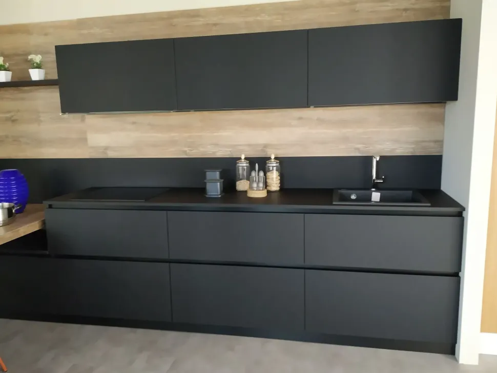 CUCINA Gm cucine Xl fenix nero PREZZO OUTLET scontata 34%