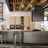 Cucina grigia design con isola Z62 Arredo3 in offerta