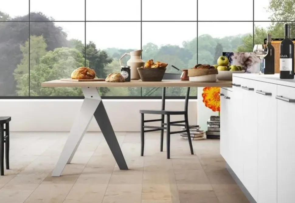 Cucina grigia design con isola Time Arredo3 a soli 8600 Euro