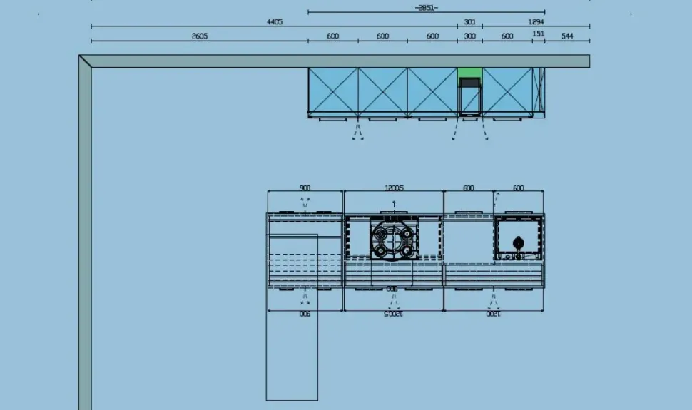Cucina grigia design con isola Time Arredo3 a soli 8600 Euro
