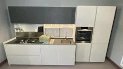 Cucina grigia design con penisola Ernestomeda Obliqua a soli 10902 Euro