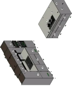 Cucina grigia design con isola Metropolis Stosa in offerta