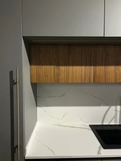 Cucina grigia design con isola Metropolis Stosa in offerta