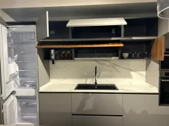 Cucina grigia design con isola Metropolis Stosa in offerta