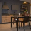 Cucina grigia industriale lineare Sax Scavolini