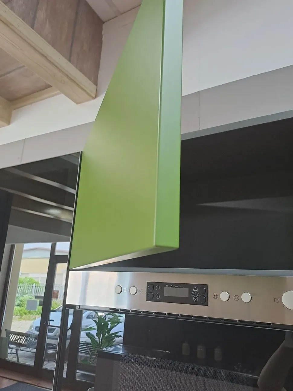 Cucina grigia moderna ad angolo Essebi Zenit