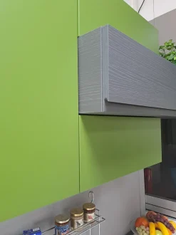 Cucina grigia moderna ad angolo Essebi Zenit