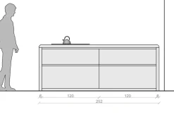 Cucina grigia moderna con isola Corner Zampieri cucine a soli 38950 Euro