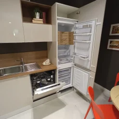 Cucina grigia moderna con penisola Urban Scavolini