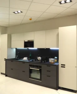 Cucina grigia moderna lineare Scavolini Cucina sax