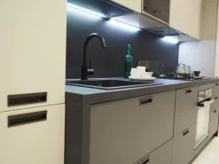Cucina grigia moderna lineare Scavolini Cucina sax
