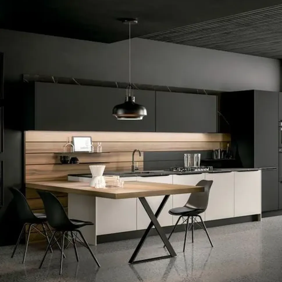 Cucina grigia moderna lineare Arredo3 Ylak a soli 14217 Euro
