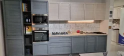 Cucina grigia moderna lineare Net cucine Elsa a soli 4650 Euro