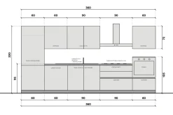 Cucina grigia moderna lineare Lungomare Colombini casa a soli 4050 Euro