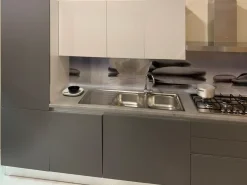 Cucina grigia moderna lineare Lungomare Colombini casa a soli 4050 Euro