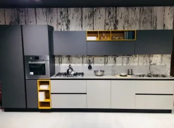Cucina grigia moderna lineare Plk silicio Artigianale in offerta