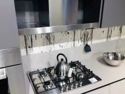 Cucina grigia moderna lineare Plk silicio Artigianale in offerta