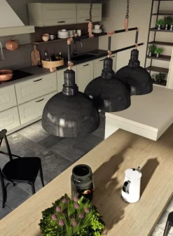 Cucina grigio country lineare Castellana mir Md work scontata