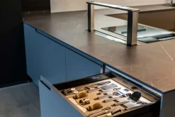 Cucina grigio design ad angolo Ingrosso cucine moderne icm61 Primopiano cucine