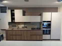 Cucina grigio design lineare Cloe Arredo3