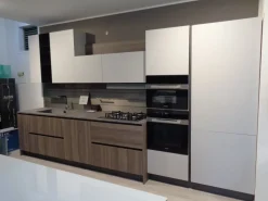 Cucina grigio design lineare Cloe Arredo3