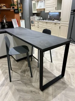 Cucina grigio moderna con penisola Evolution Scavolini