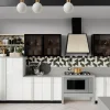 Cucina grigio moderna lineare Quadra Colombini casa in Offerta Outlet