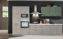 Cucina grigio moderna lineare Marilin Aran