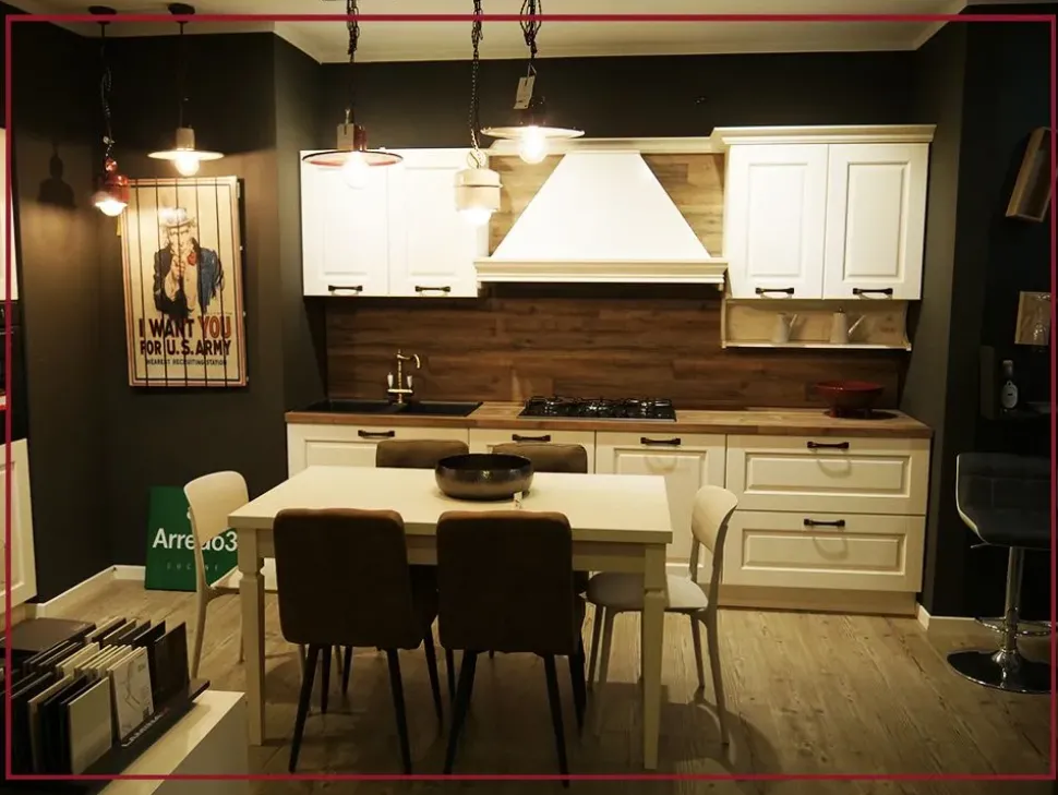 Cucina in legno Arredo3 a PREZZI OUTLET -35%