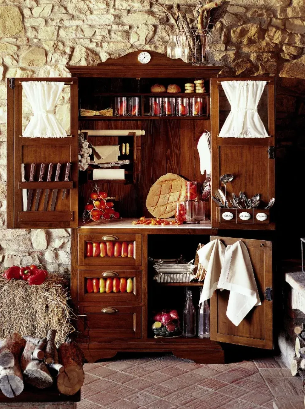 Cucina in legno Parlani a PREZZI OUTLET -60%