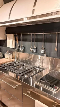 Cucina industriale ad angolo Kre kap Marchi cucine a prezzo scontato