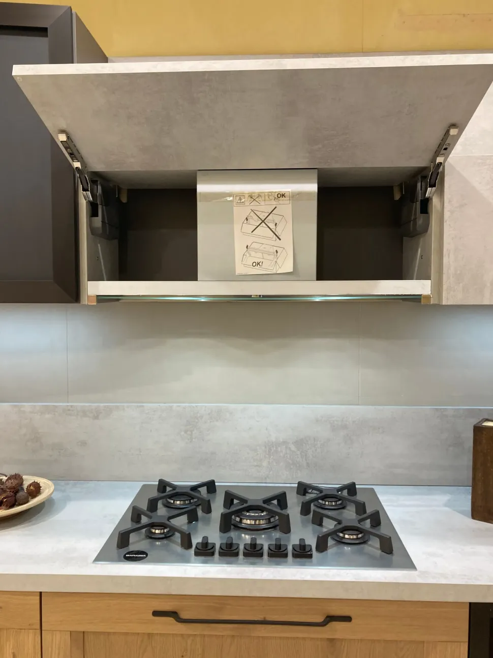 Cucina industriale rovere chiaro Arredo3 lineare Asia in Offerta Outlet