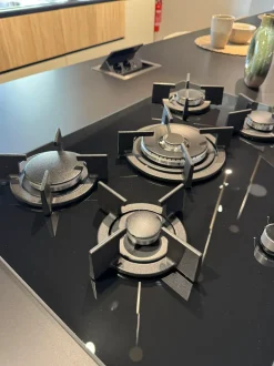 Cucina Infinity design antracite Stosa con isola scontata 45%